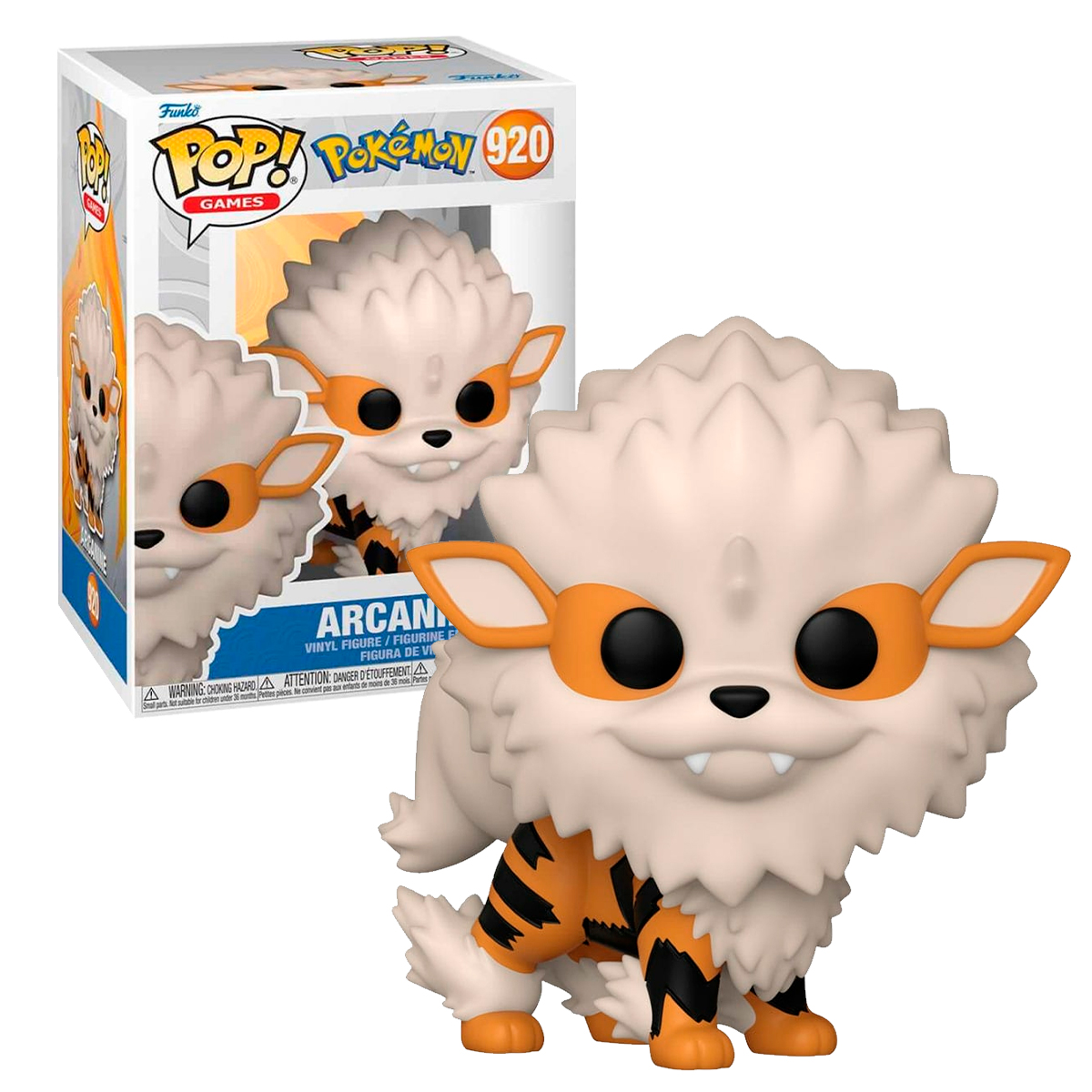 Funko Pop Arcanine #920 Pokedex 59 Pokemon Videojuego Anime Figura Original
