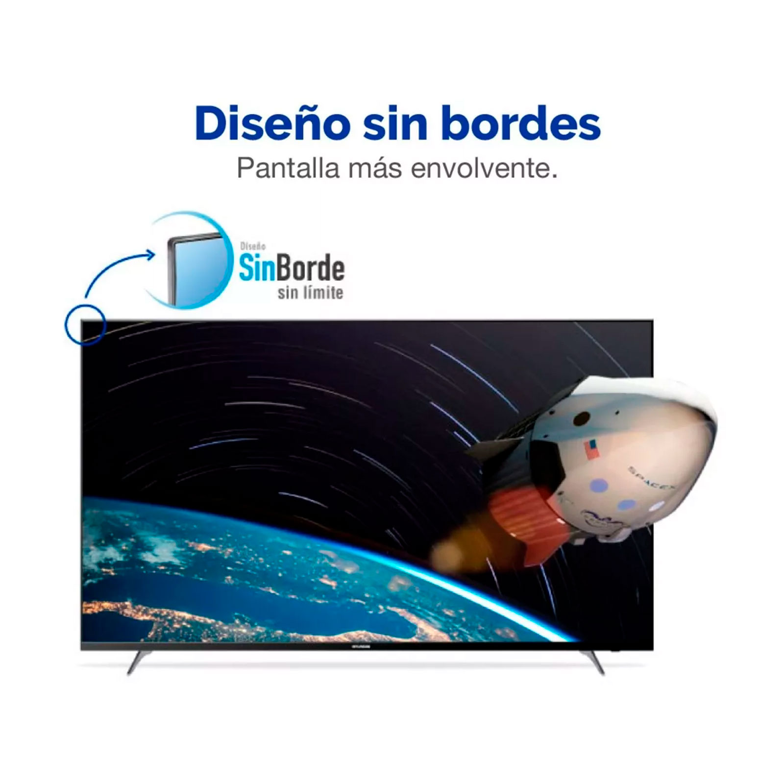 Pantalla Tv Led Hd 58 Pulgadas Hyled5806a4km Hyundai