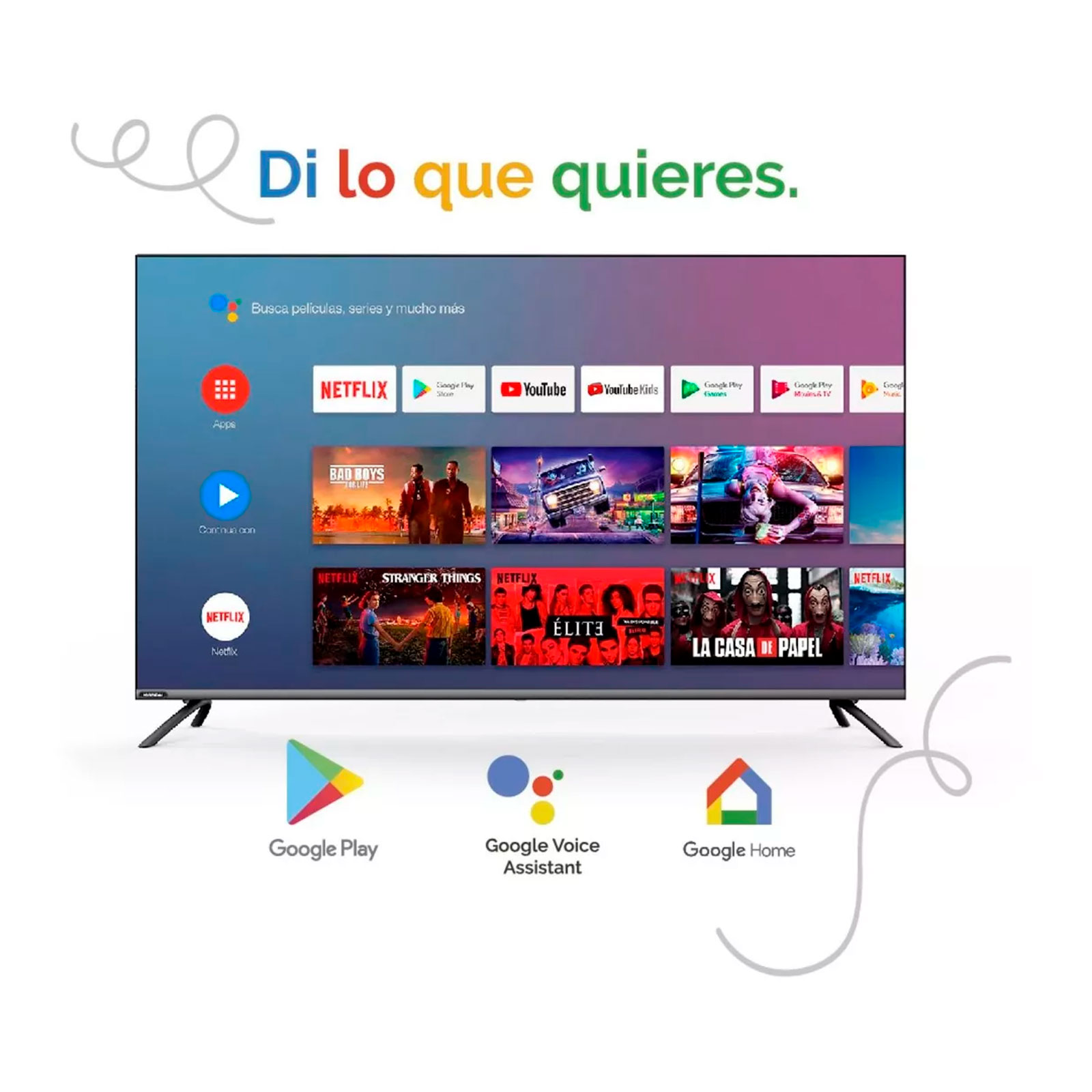 Pantalla Tv Led Hd 58 Pulgadas Hyled5806a4km Hyundai