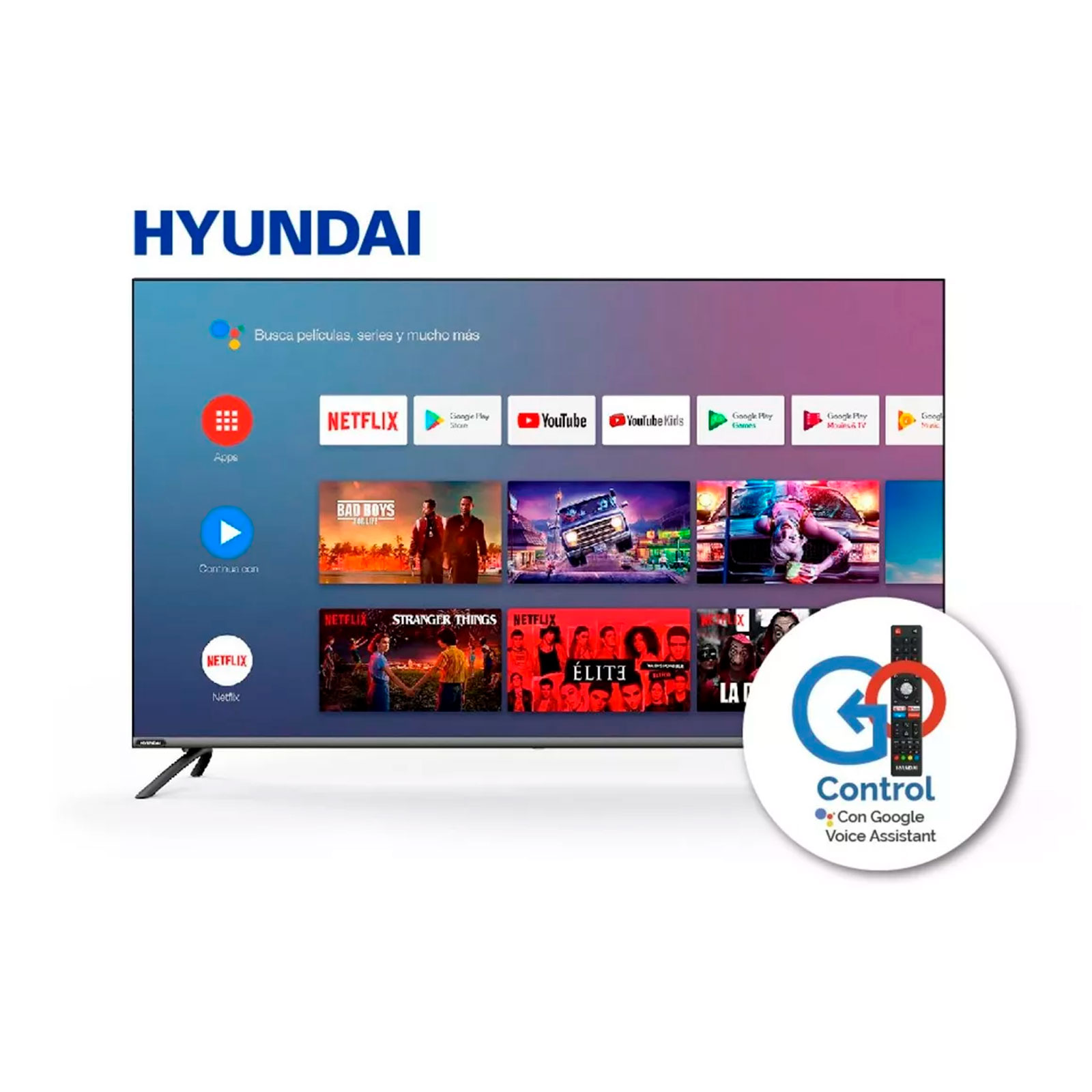 Pantalla Tv Led Hd 58 Pulgadas Hyled5806a4km Hyundai