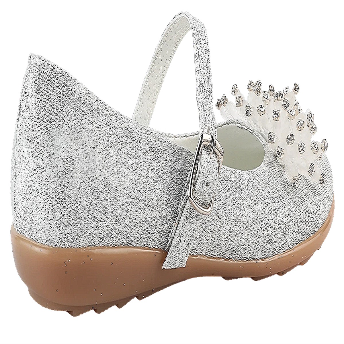 Zapato Princesa Elsa Y Ana Zapatillas Niña 06-P Plata.