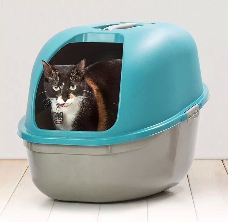 Arenero Para Gato Cubierto Grande Con Pala Gran Calidad