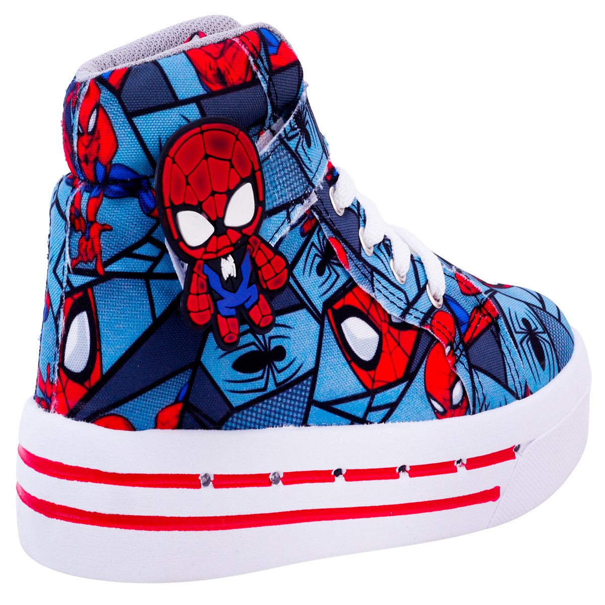 Tenis Niño Hombre Bota Araña Luces Leds Vengadores 2026-sr.