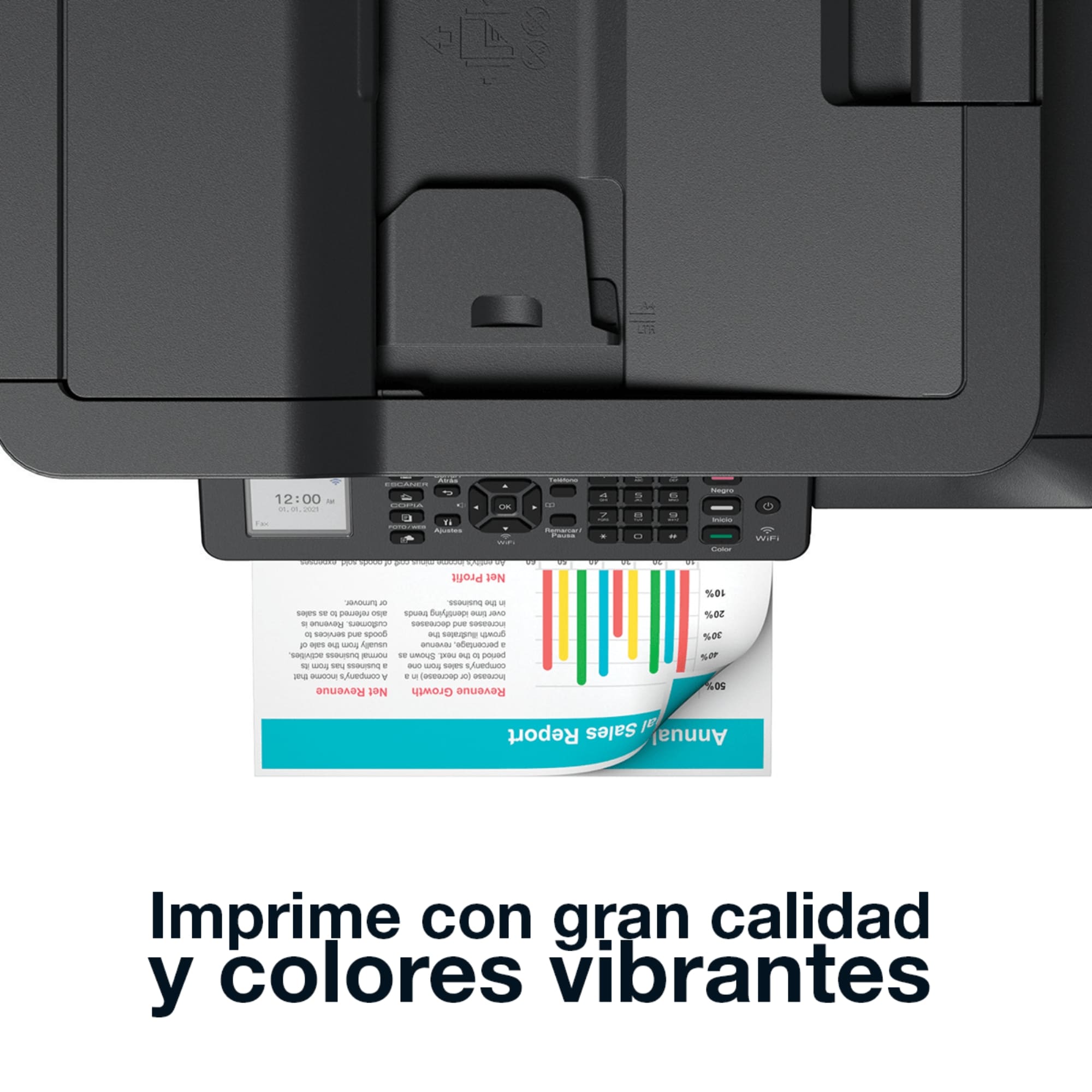 Impresora Multifuncional Brother InkBenefit Tank MFC-T920DW con Sistema de Tinta Continua, Color, Cama Carta, Wi-Fi.