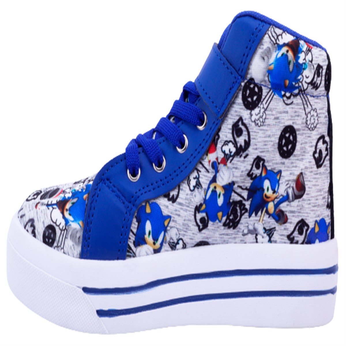 Tenis Bota Niño Sonic Luces Leds The Hedgehog Juego 2026-sa.