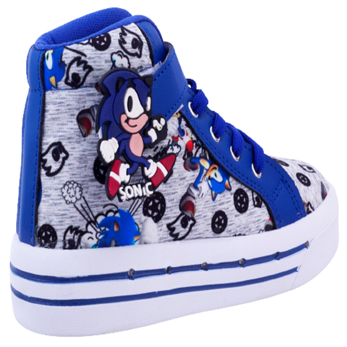 Tenis Bota Niño Sonic Luces Leds The Hedgehog Juego 2026-sa.