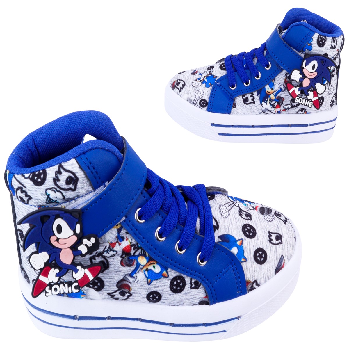 Tenis Bota Niño Sonic Luces Leds The Hedgehog Juego 2026-sa.
