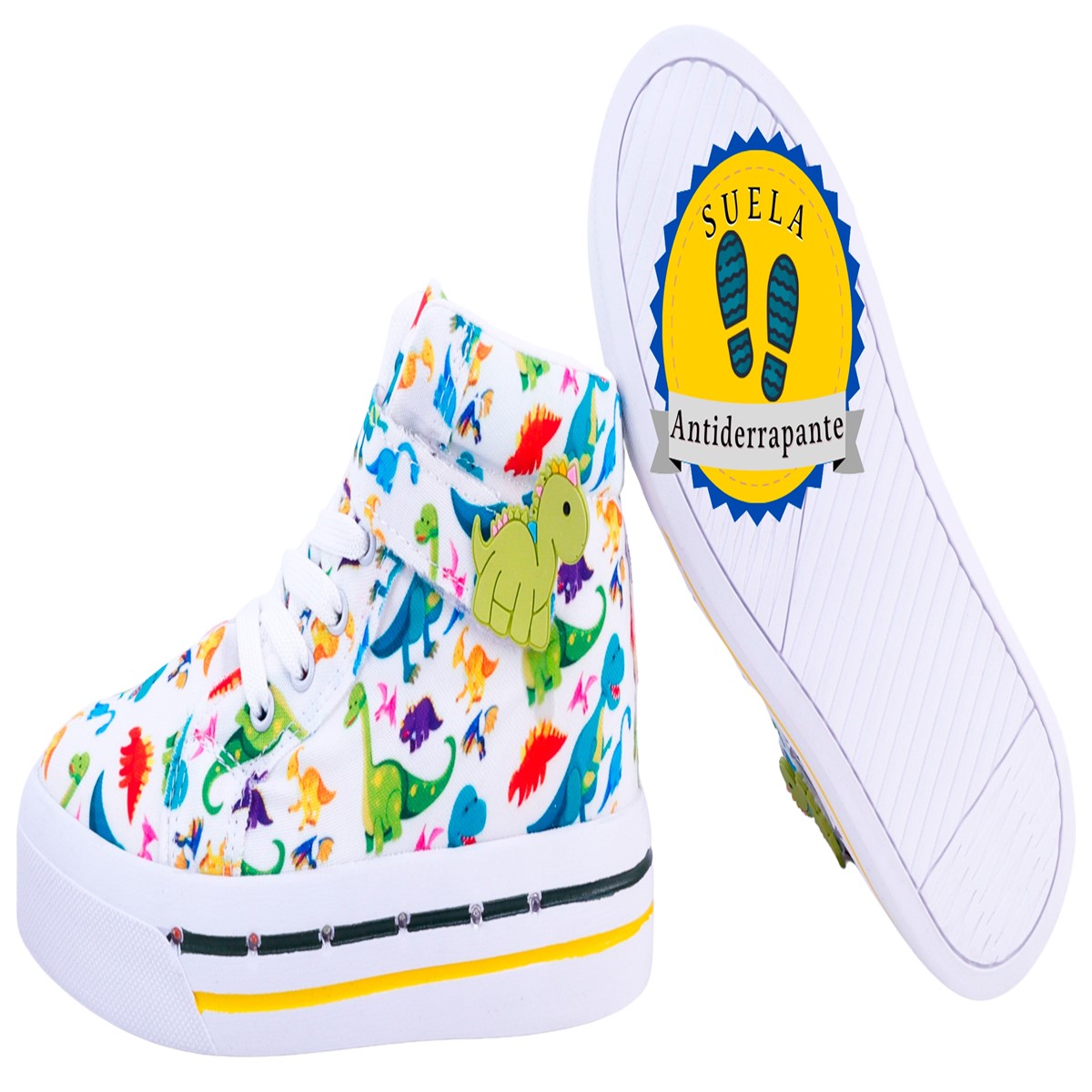 Tenis Bota Niño Dinosaurios Rex Luces Leds T-rex 2026-db.