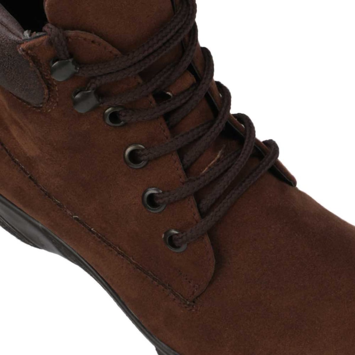 Kit de 2 pares de botines con agujetas, de piso, colores café y negra, marca Shosh, mod. 1032555