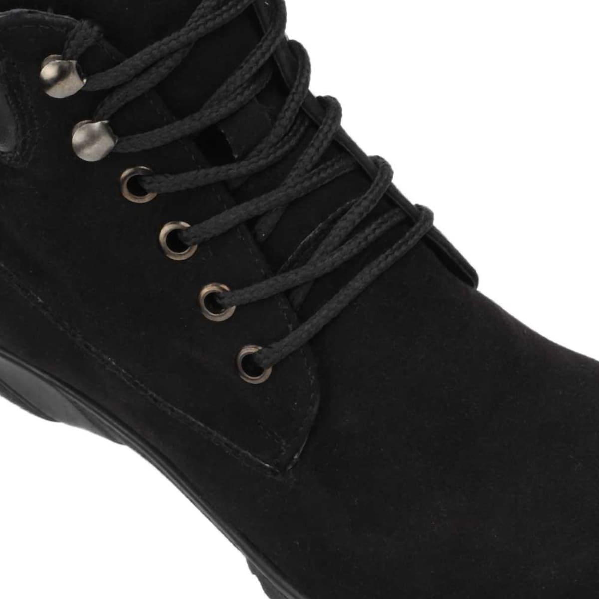 Kit de 2 pares de botines con agujetas, de piso, colores café y negra, marca Shosh, mod. 1032555