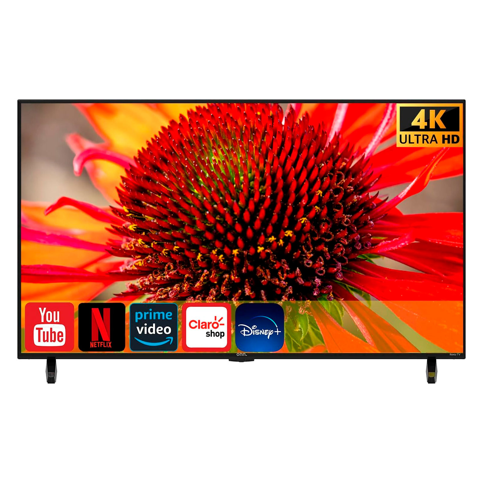 Smart Onn Tv Roku 43puLG Pantalla Led De Clase Fhd 100069992