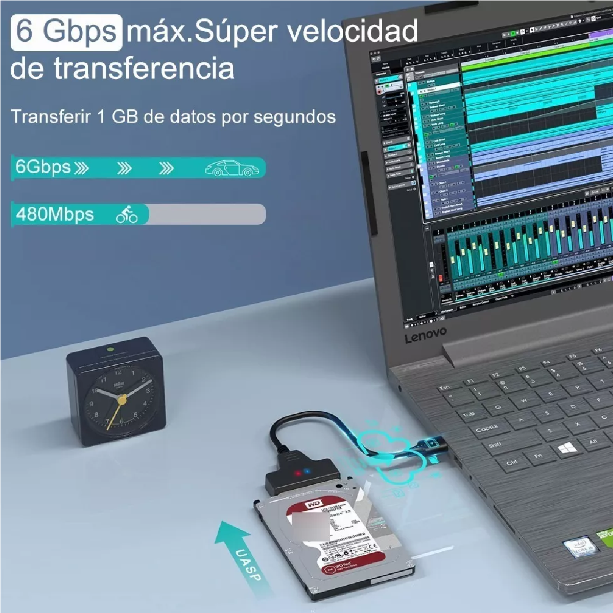 Cable Adaptador Usb 3.0 A Sata 2.5 Para Discos Duros