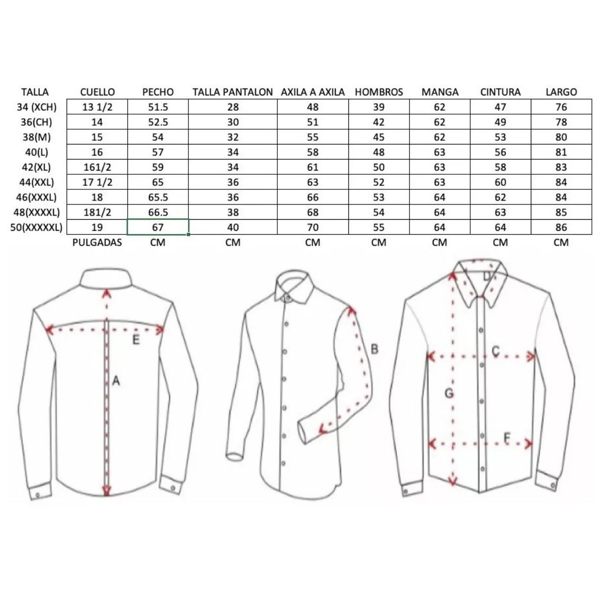 Camisa de Vestir Para Caballero Manga Larga Marca Lavin