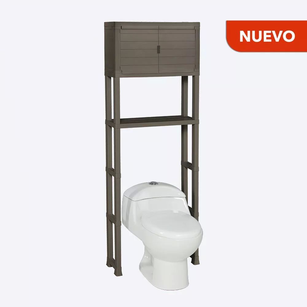 Repisa Estante Organizador Elegante Para Baño Textura Madera