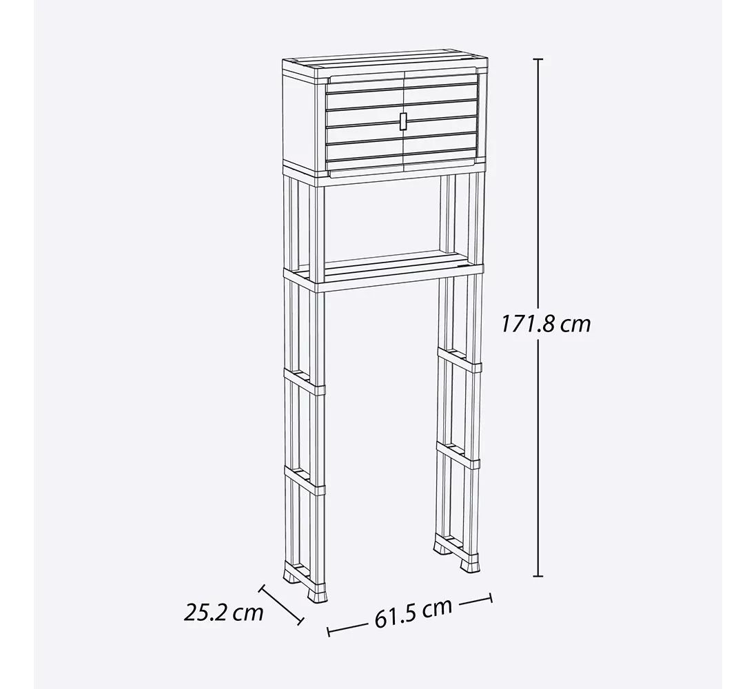 Repisa Estante Organizador Elegante Para Baño Textura Madera