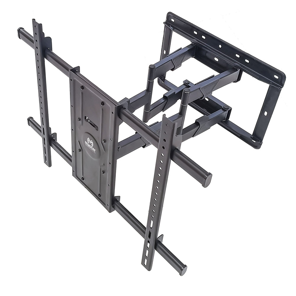 Soporte de Brazo con Giro de 80 Grados Fabricado en Acero al Carbon de Alta Resistencia para Pantallas de 55 a 120 Pulgadas con Soporte de hasta 120 Kilos es Compatible con Vesas hasta 800X600 / Master / HO-ARM55-120