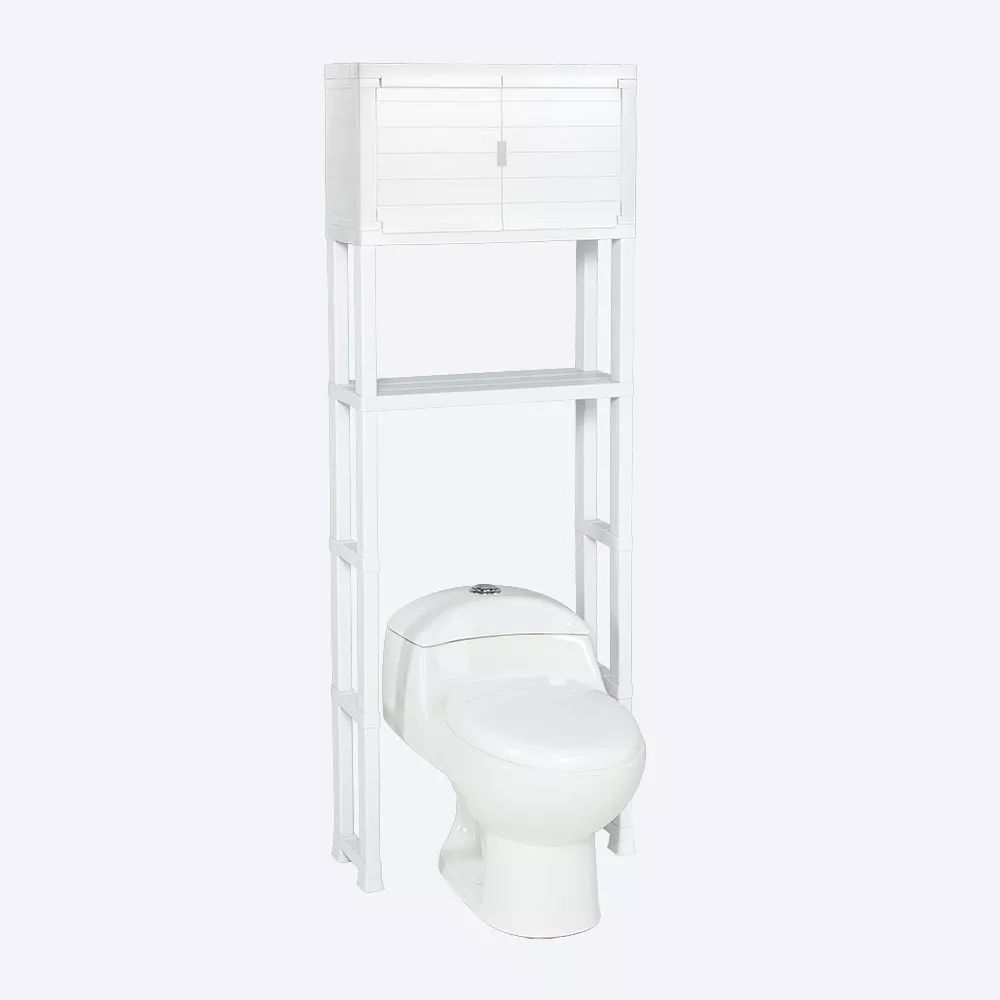 Toallero Mueble Organizador Baño Estante Sanitario C Puertas