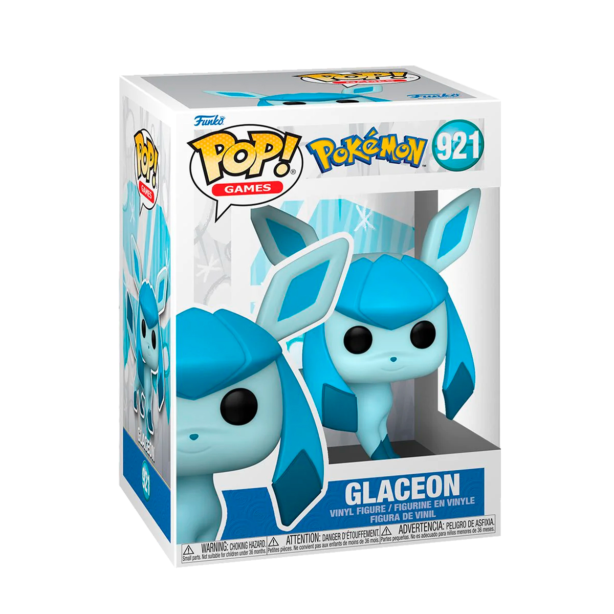Funko Pop Glaceon #921 Pokedex 471 Pokemon Videojuego Anime Manga Fig Original