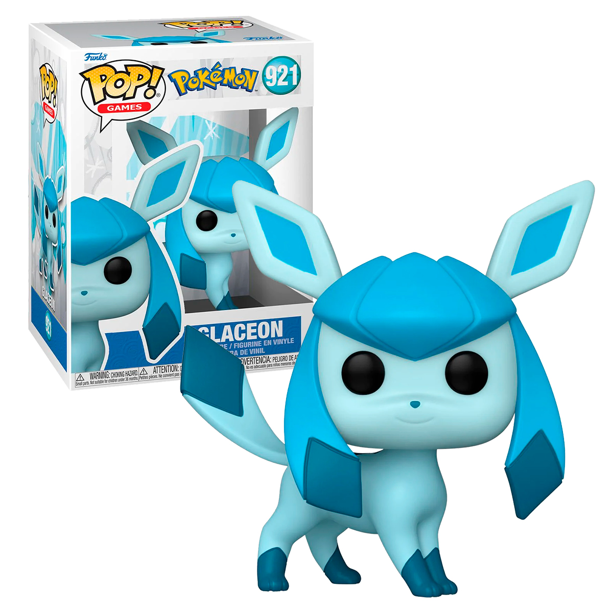 Funko Pop Glaceon #921 Pokedex 471 Pokemon Videojuego Anime Manga Fig Original