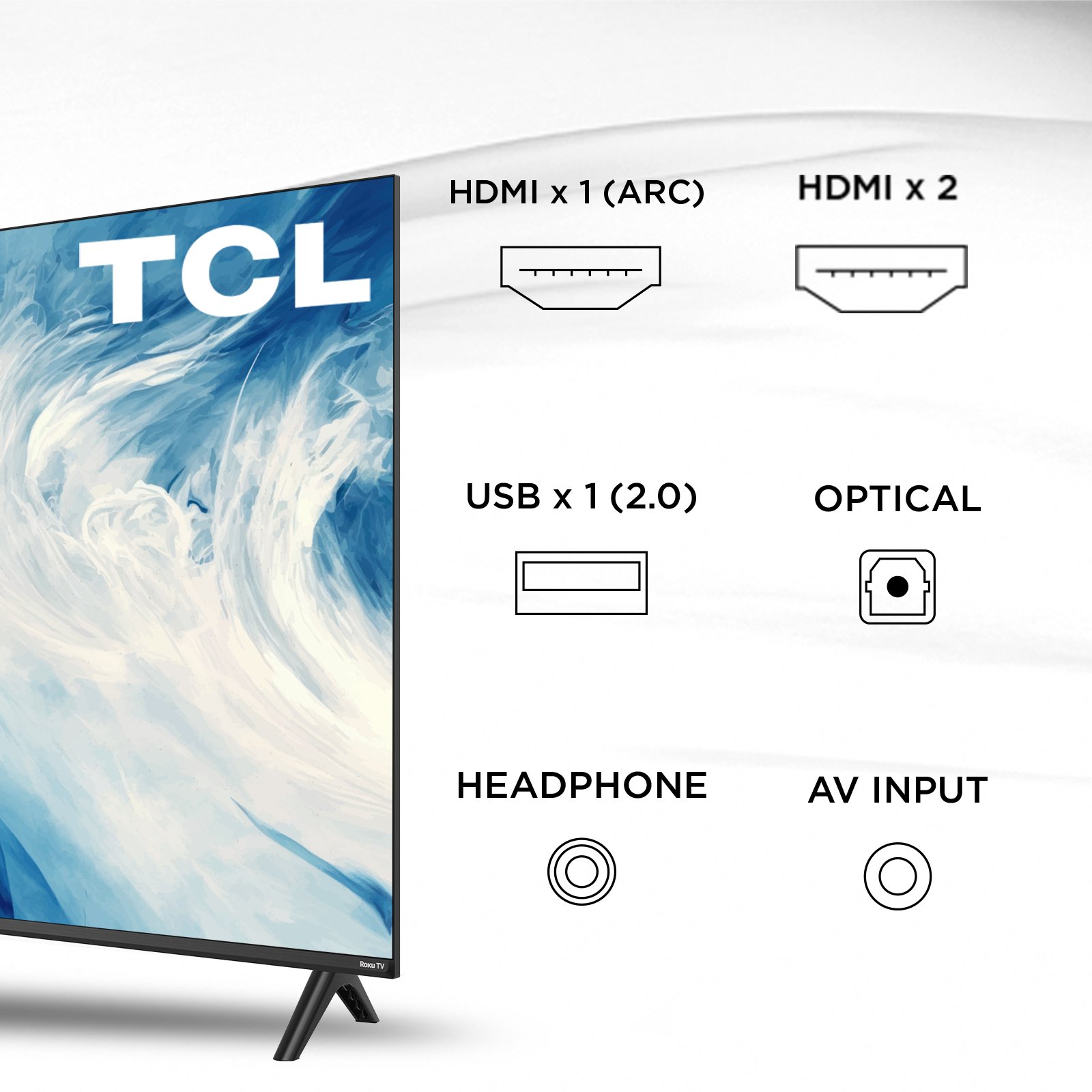 Pantalla TCL 40" FHD 2K Roku TV 40S310R Smart TV