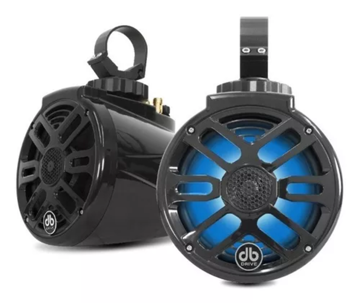 Bocinas Marinas Db Drive Apt8rgb Luz Led 8plg Negro