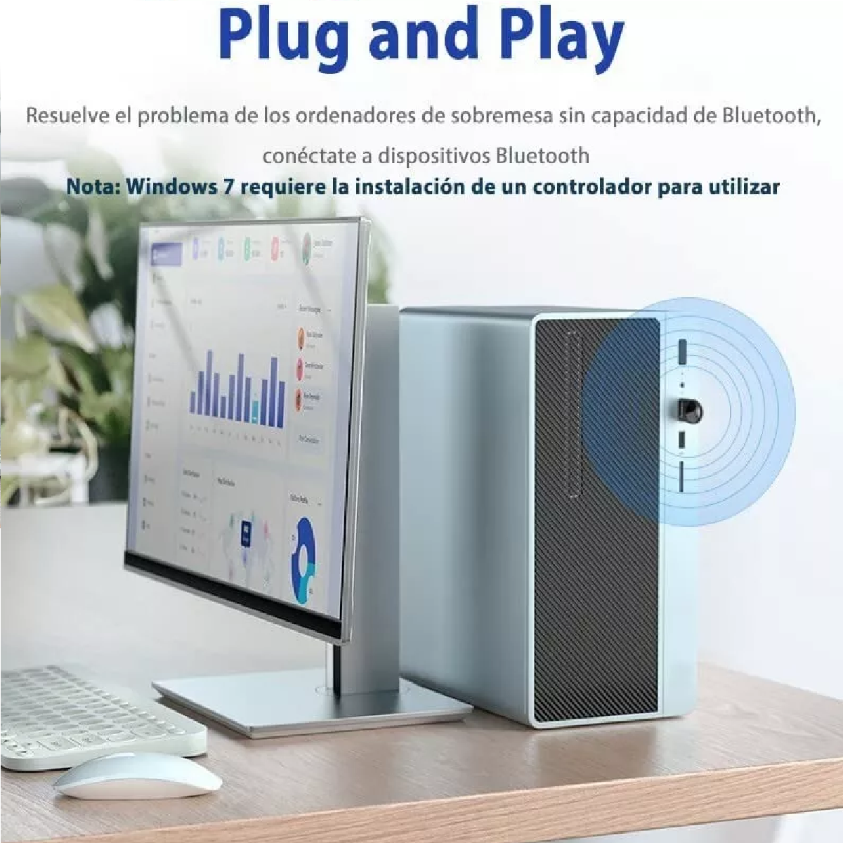 Mini Adaptador Bluetooth 5.1 Usb Dual Computadora Pc