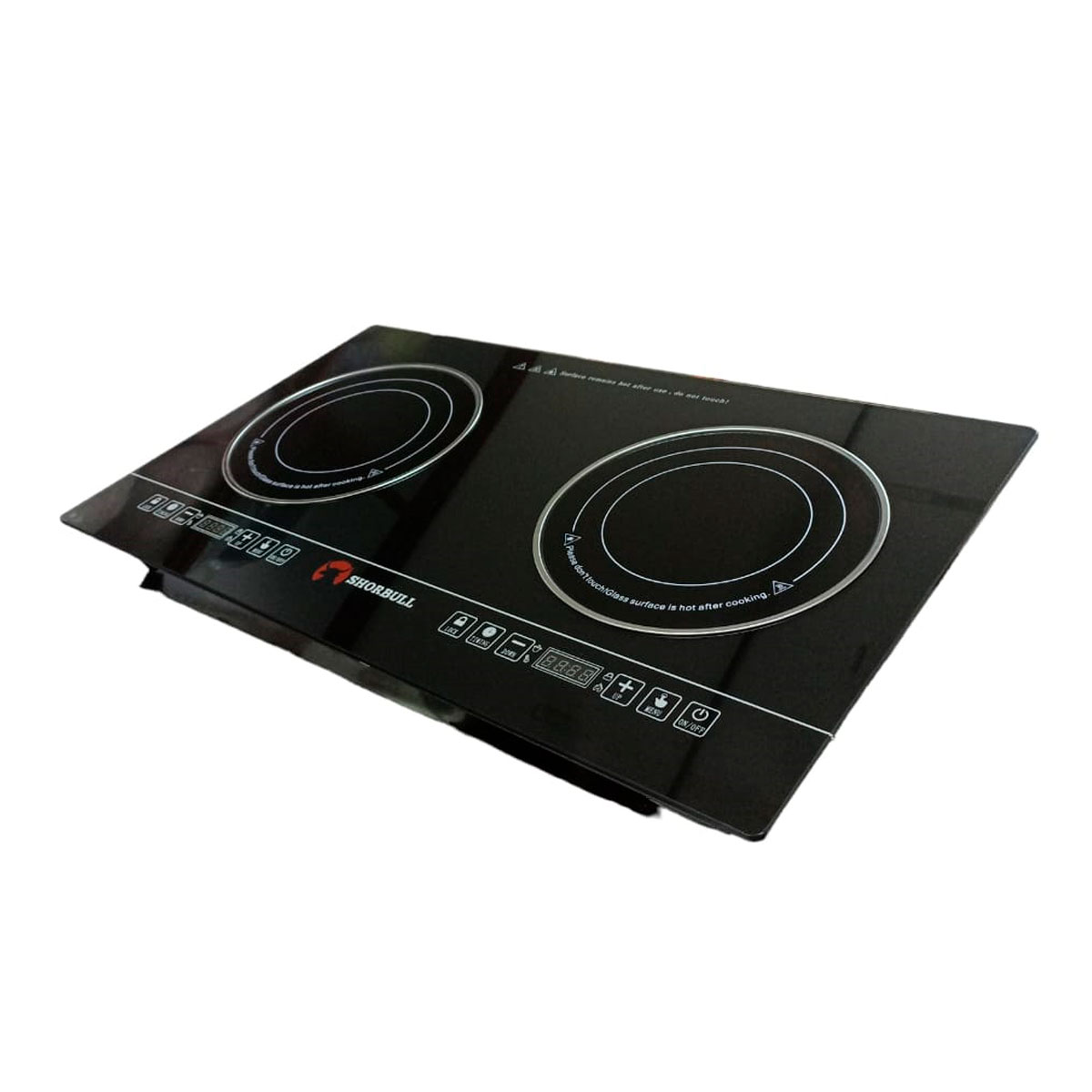 Parrilla Estufa 2 Dos Quemadores Electrica Tactil Shorbull