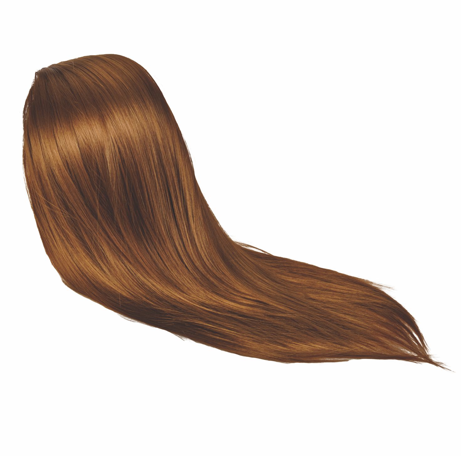 Cabezote Cabello Castaño Sintetico Letmex 24 Pulgadas