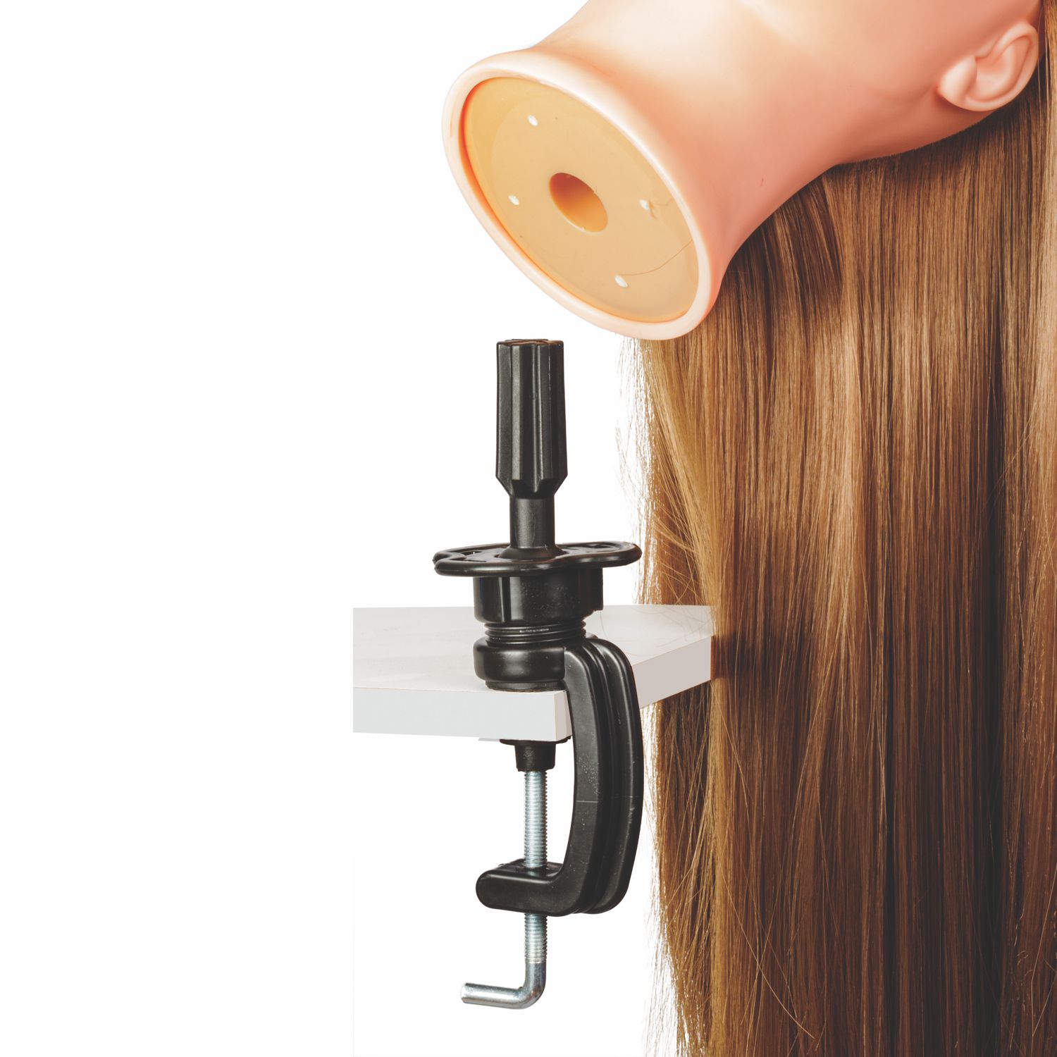 Cabezote Cabello Castaño Sintetico Letmex 24 Pulgadas