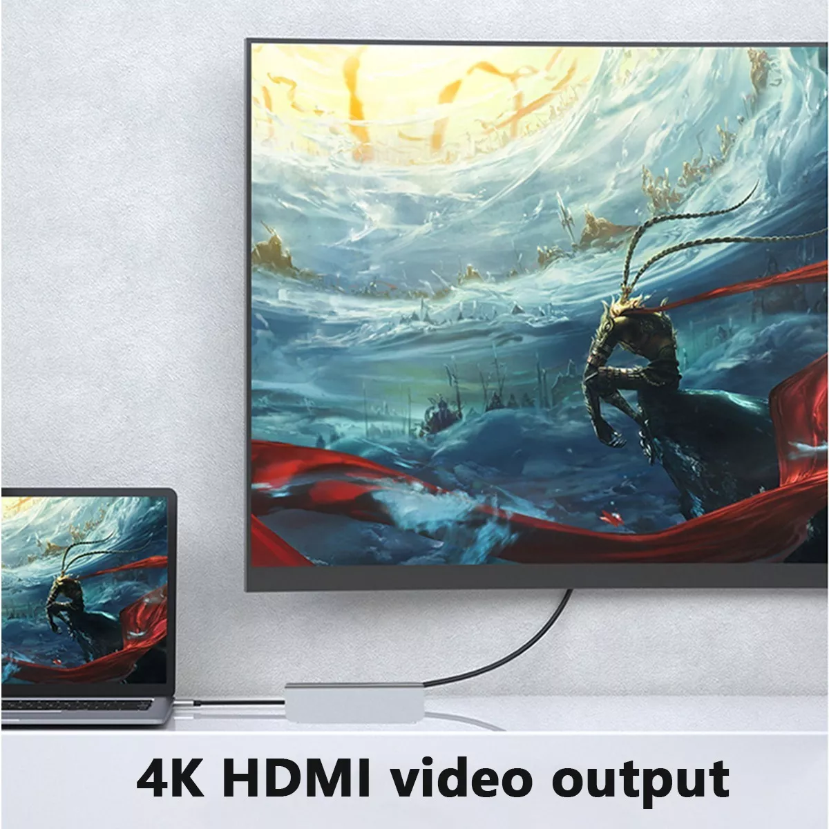 Adaptador Usb C Hub Thunderbolt 3 Hdmi Para Macbook Pro/air