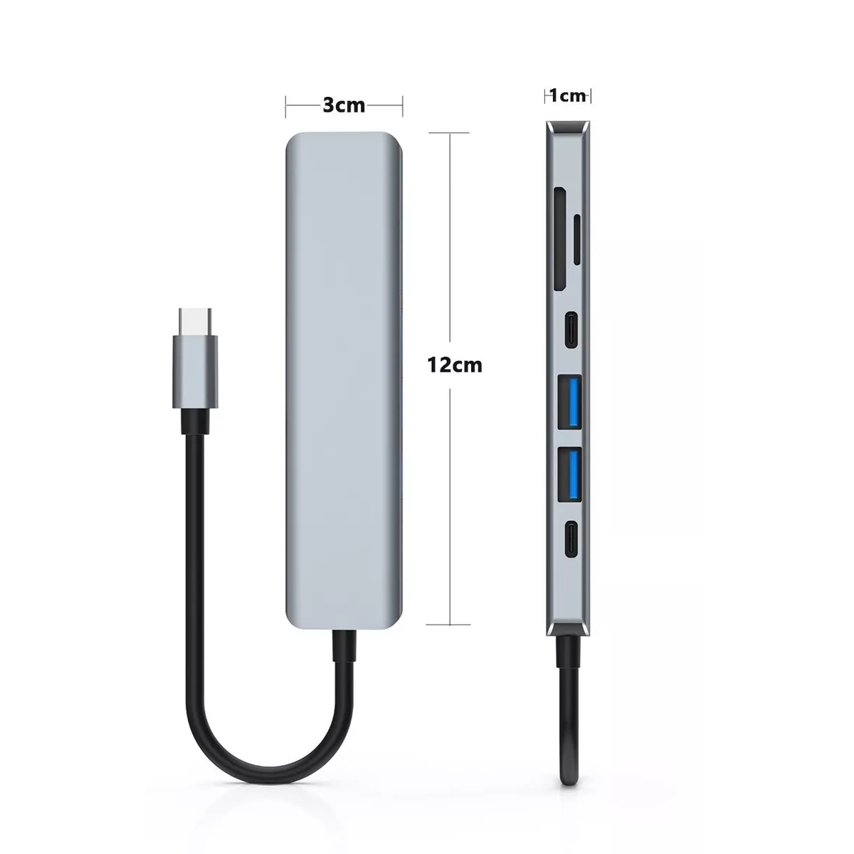 Adaptador Usb C Hub Thunderbolt 3 Hdmi Para Macbook Pro/air