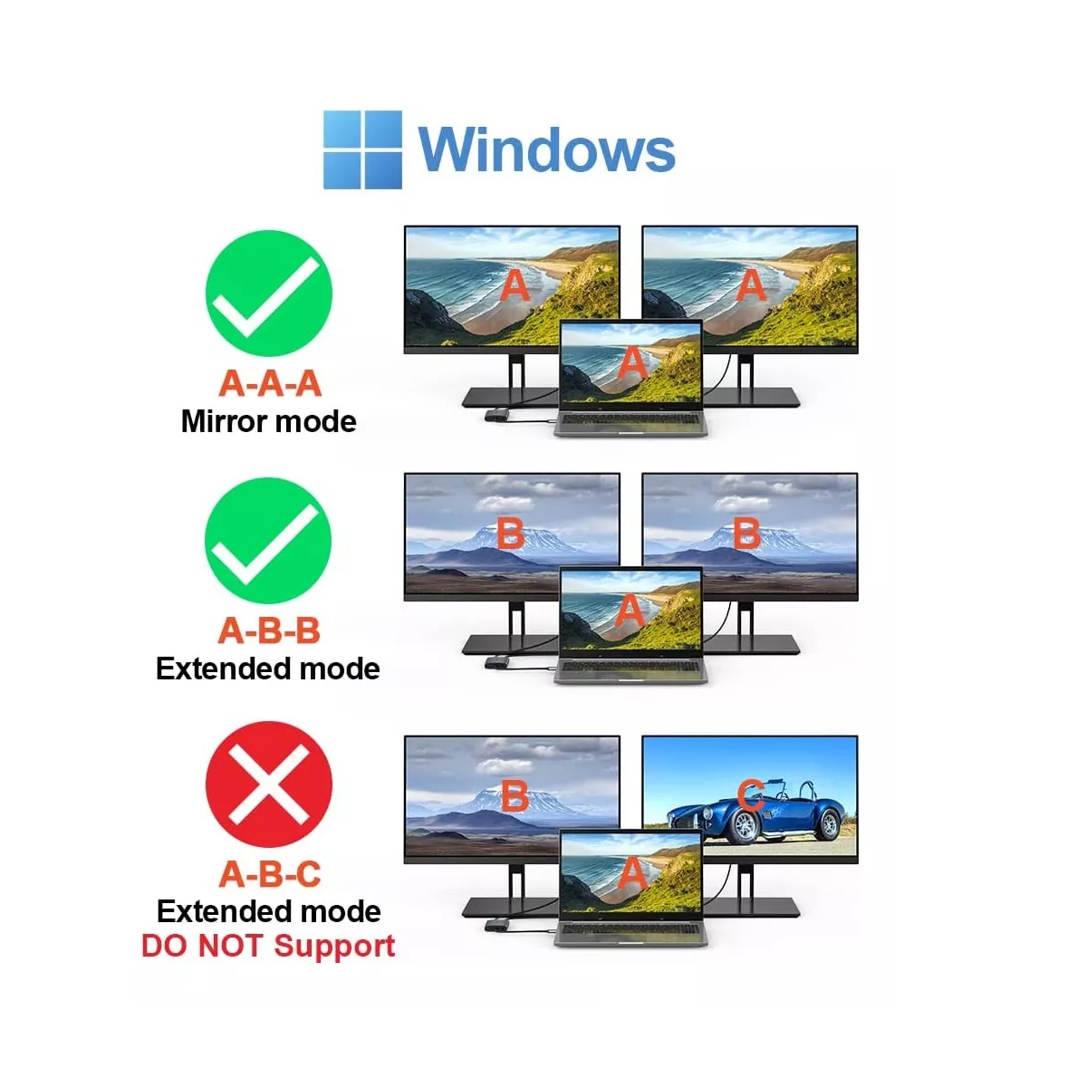 Adaptador Usb C A Hdmi Vga 4 En 1 Para Macbook/air Pro/iPad