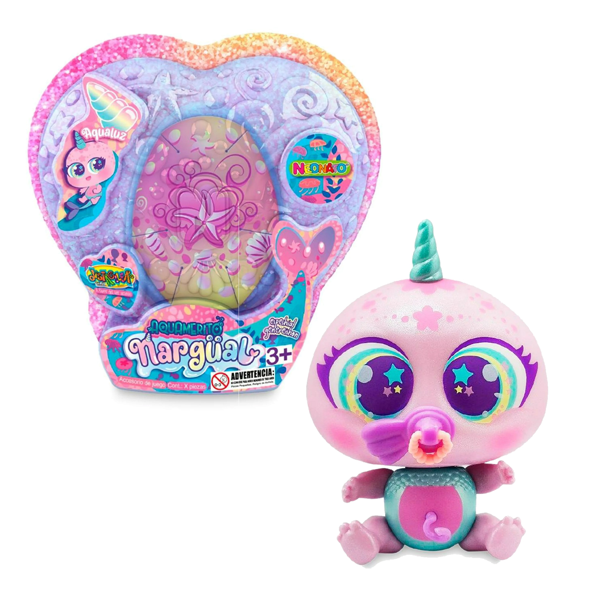 Distroller Aquamerito nar rosa  Bebe aquamerito narwhal rosa