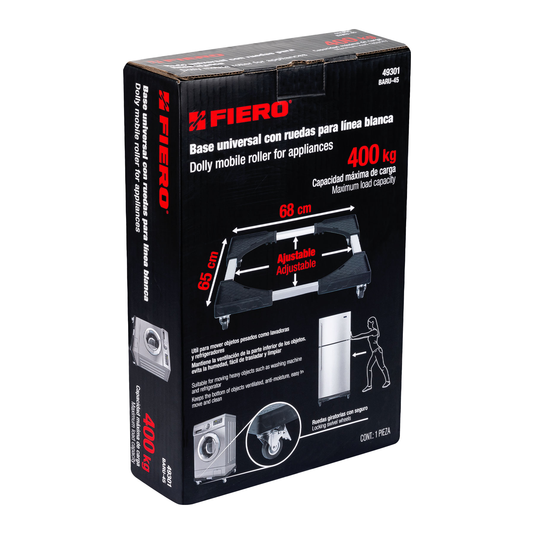 BASE CON RUEDAS PARA REFRI SECADORA LAVADORA ESTUFA MUEBLES