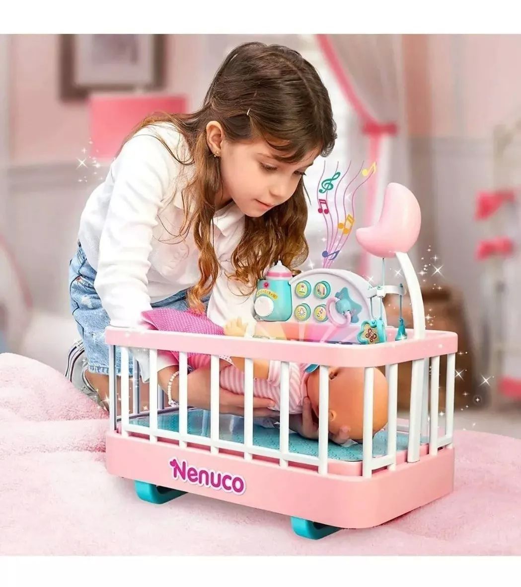 Muñeca Bebé Nenuco La Cuna Que Te Ayuda