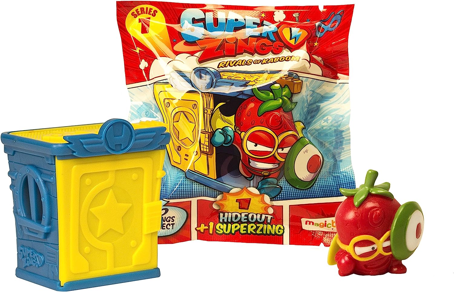 SuperZings Magic Box Series 1 Rivals of Kaboom Hideout Cdu Figura de acción