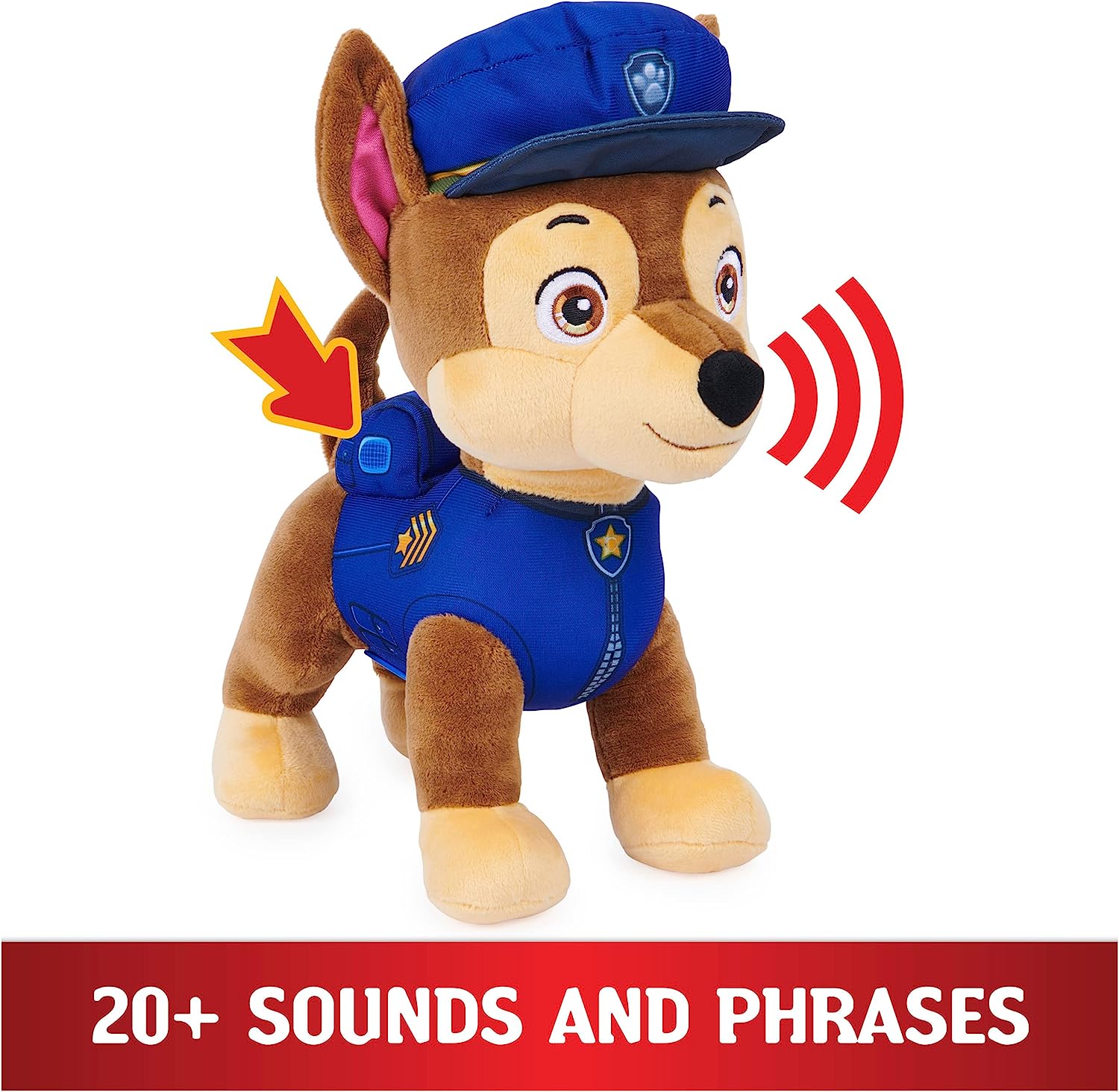 Peluche Paw Patrol, Chase Que Habla, 