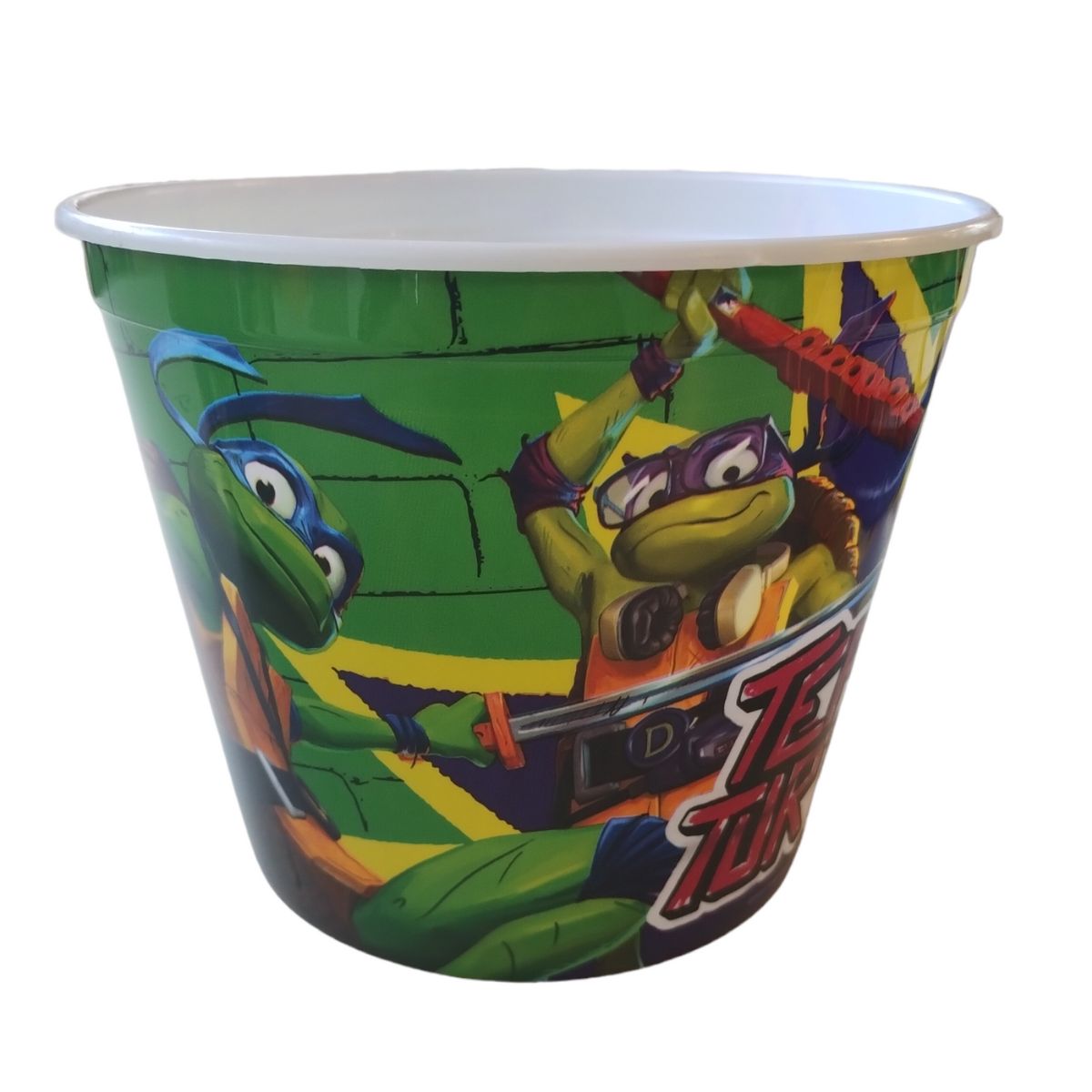 Fun kids 1669-1030 Juego Kit 2 Palomero Botanero Bote Plastico Nickelodeon Tortugas Ninjas Teen Turtle Ninjas 1.25L