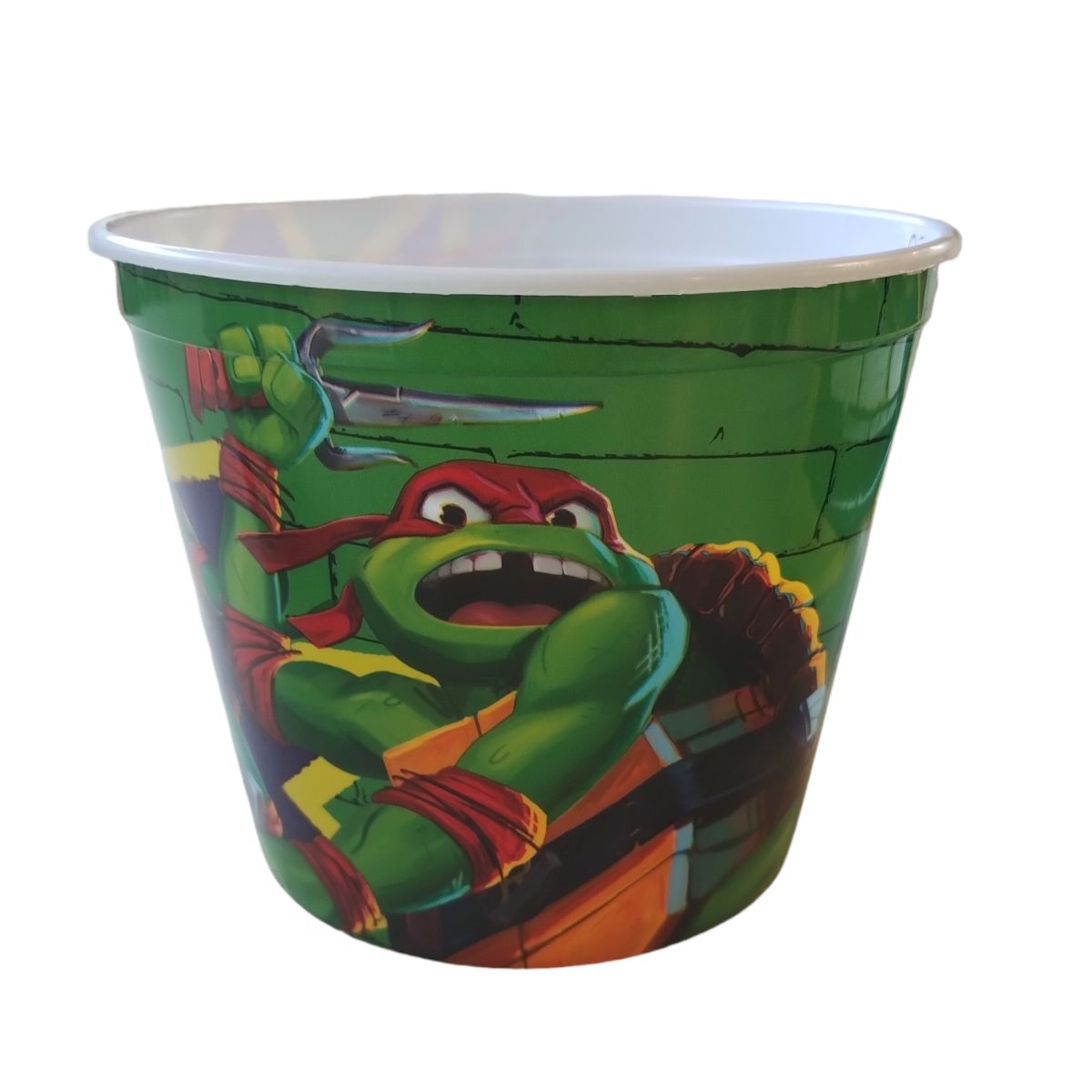 Fun kids 1669-1030 Juego Kit 2 Palomero Botanero Bote Plastico Nickelodeon Tortugas Ninjas Teen Turtle Ninjas 1.25L