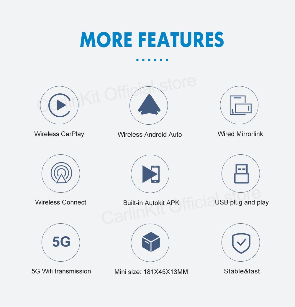 Carlinkit Adaptador Carplay Inalámbrico Para Autoestereos Android
