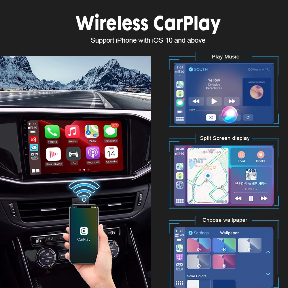 Carlinkit Adaptador Carplay Inalámbrico Para Autoestereos Android