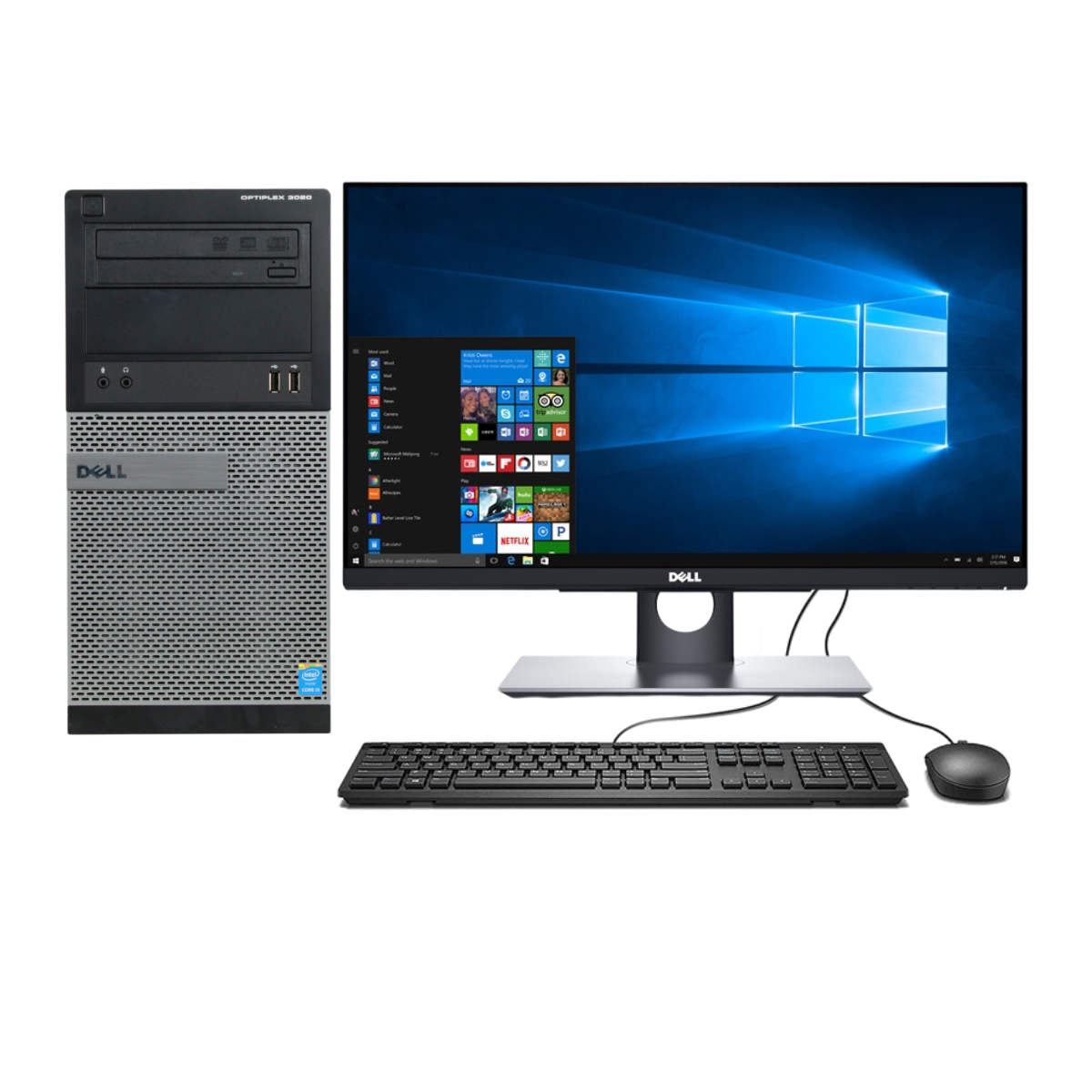 DELL OPTIPLEX 3020 CORE I5 4TA TORRE  8 RAM/240 SSD/MONITOR DE 22¨ (REACONDICIONADO GRADO A)