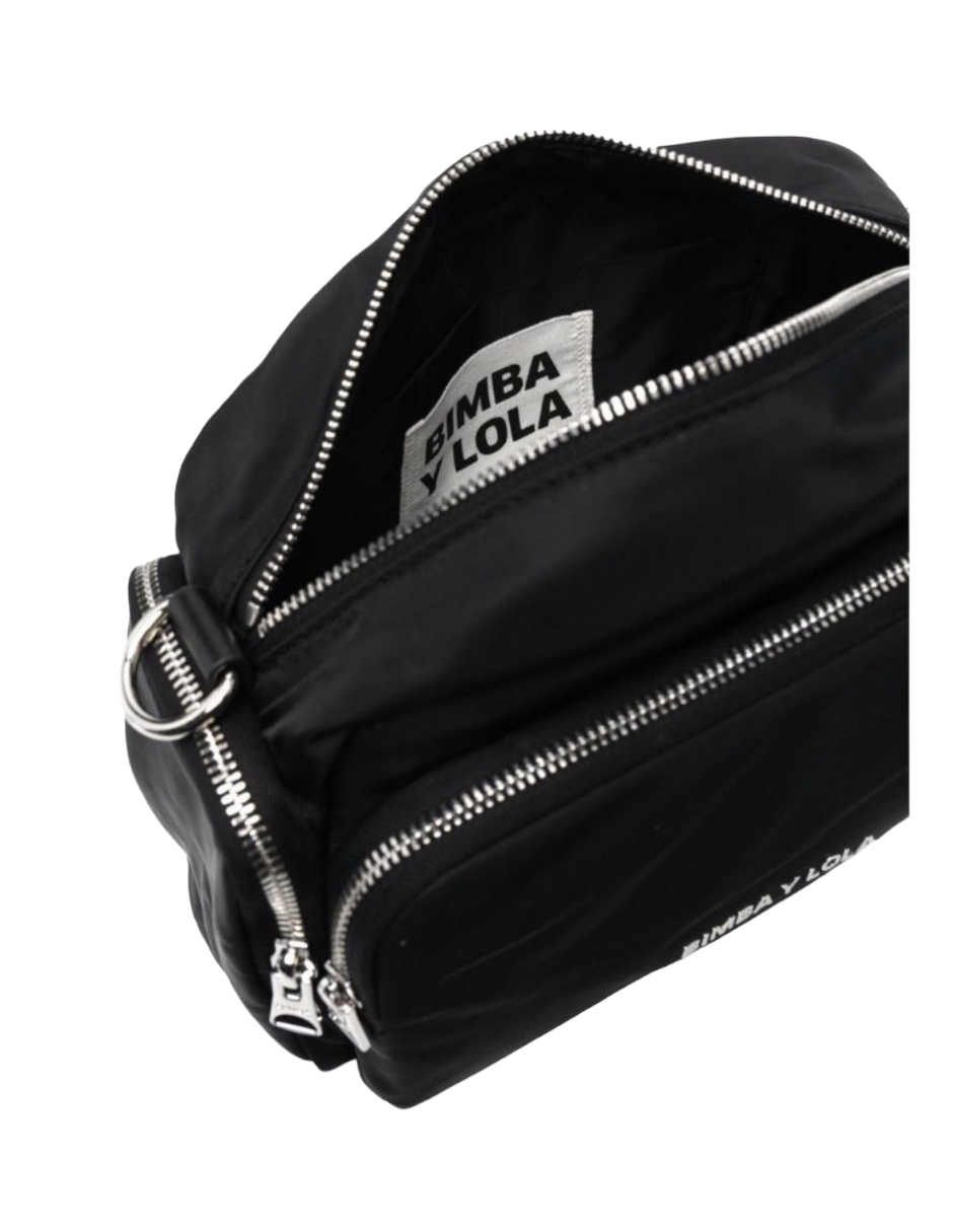 Bolsa Bandolera Negra Nylon Asa desmontable Bimba y Lola