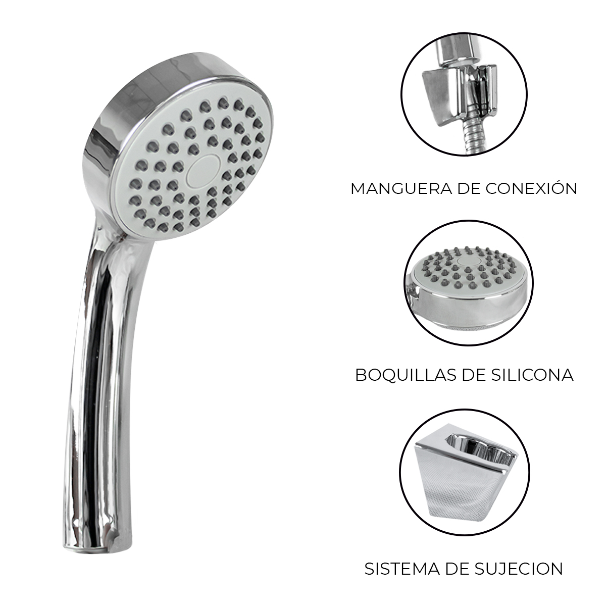 Set Juego De Regadera De Telefono y Monomando Marca Gravita