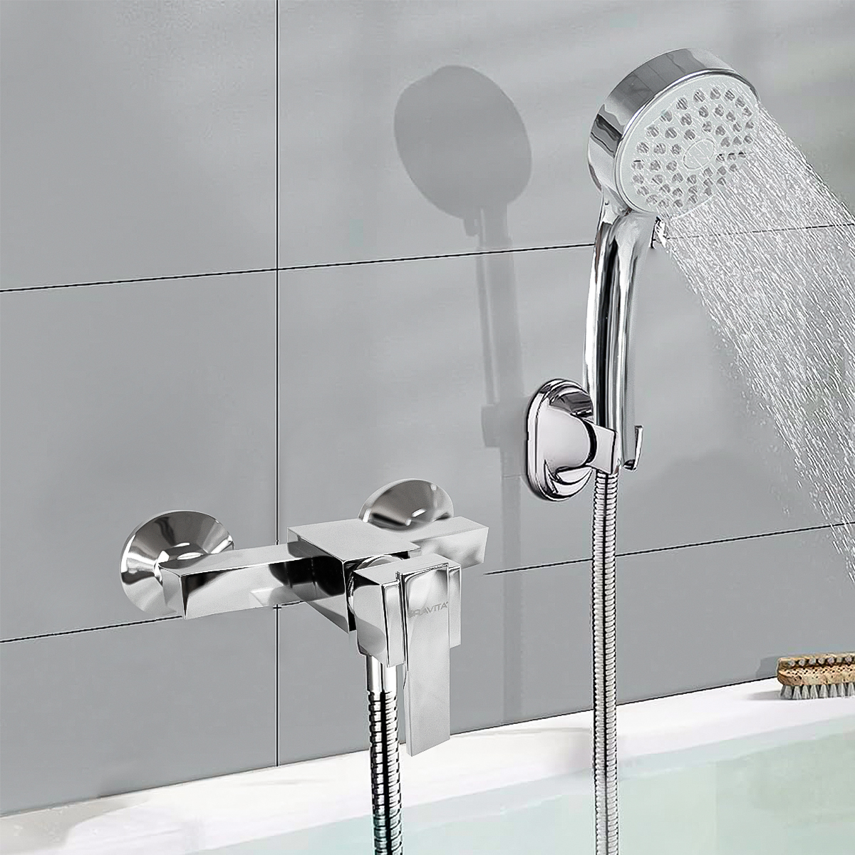 Set Juego De Regadera De Telefono y Monomando Marca Gravita