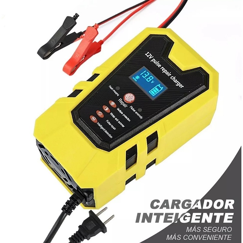 Cargador Inteligente De 12v Para Batería De Auto/motocicleta