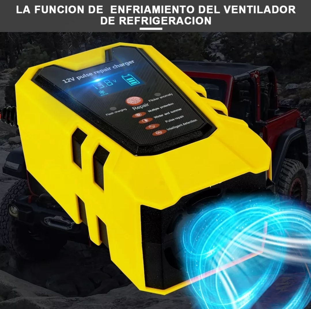 Cargador Inteligente De 12v Para Batería De Auto/motocicleta