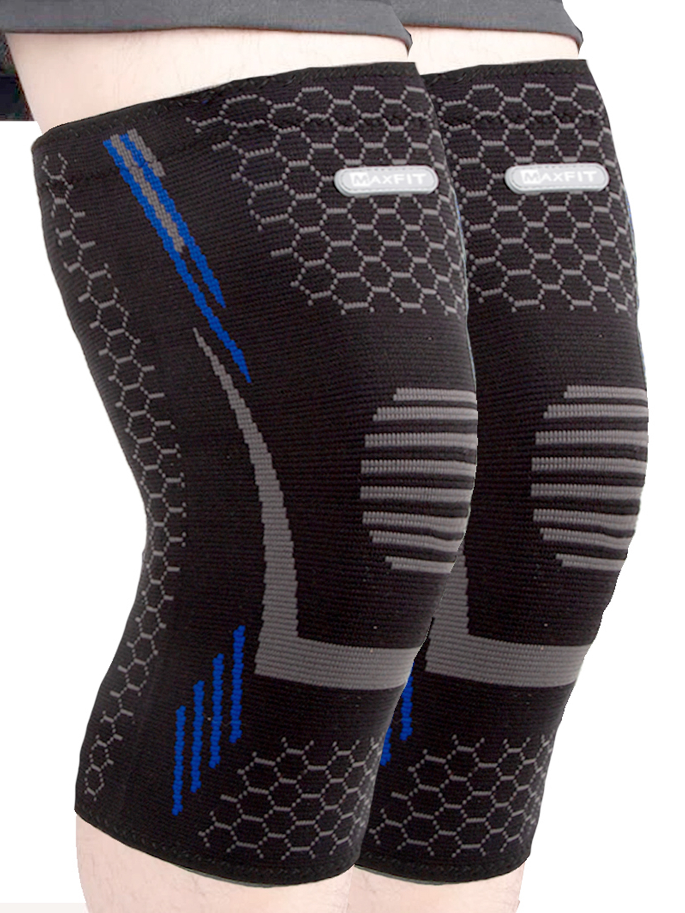 Par de Rodilleras deportivas de compresión MAXFIT/Modelo HX940