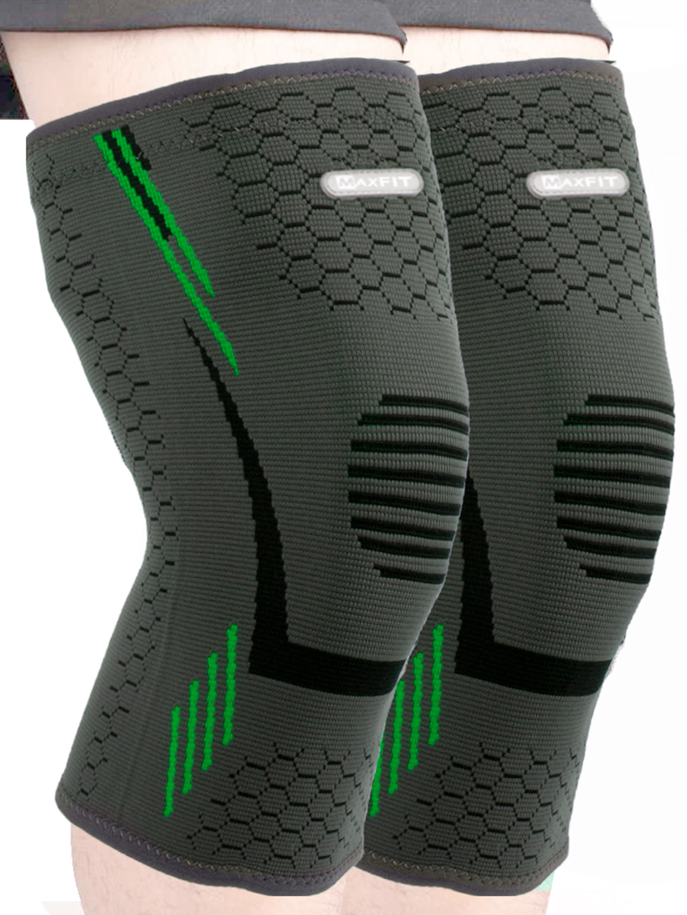 Par de Rodilleras deportivas de compresión MAXFIT/Modelo HX940