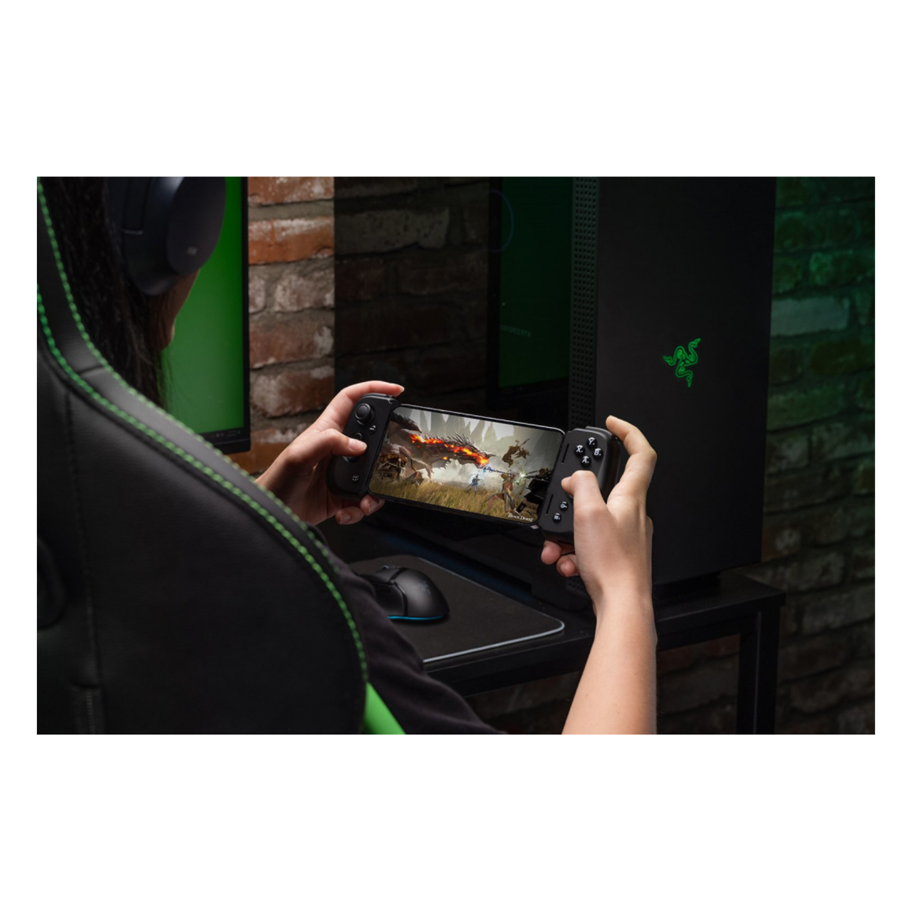 Razer Control Kishi V2, Alámbrico Negro, para iOS